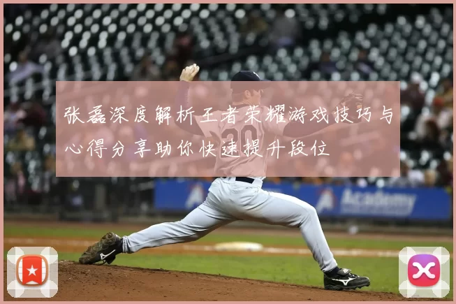 张磊深度解析王者荣耀游戏技巧与心得分享助你快速提升段位